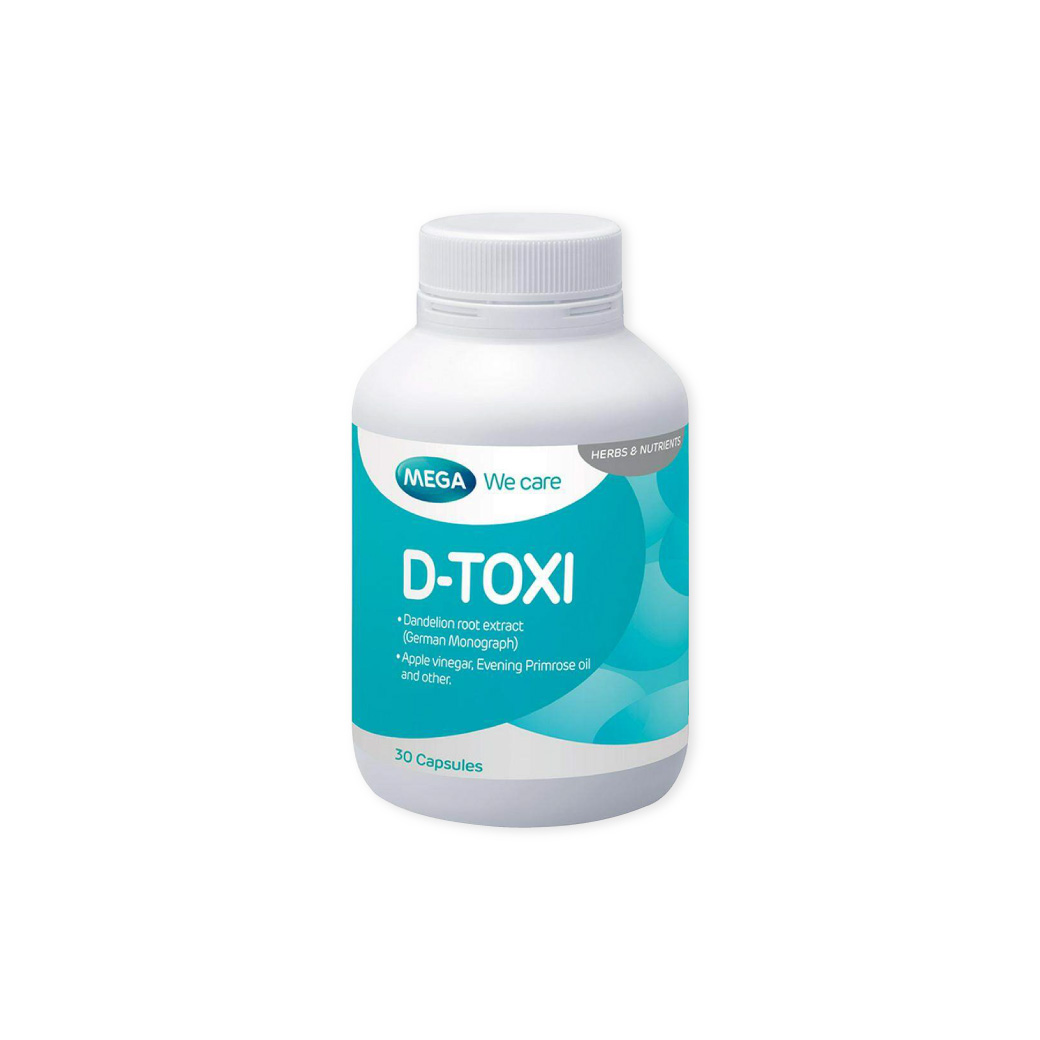 MEGA D-Toxi 30 เม็ด.  เมก้า วีแคร์ ดี-ท็อกซี่