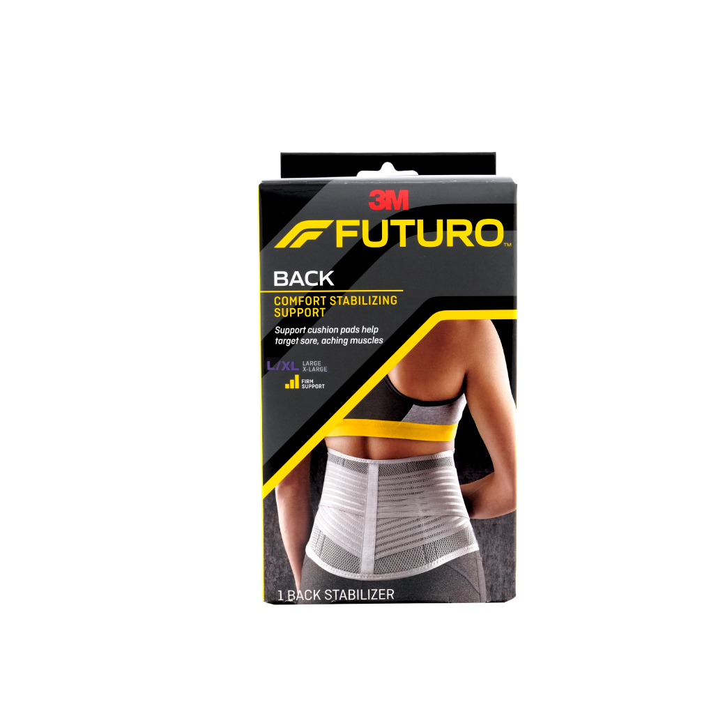 Futuro Comfort Stabilizing Back Support (Gray) size L-XL อุปกรณ์พยุงหลัง ฟูทูโร่" (รุ่นเสริมแกน สีเทา)