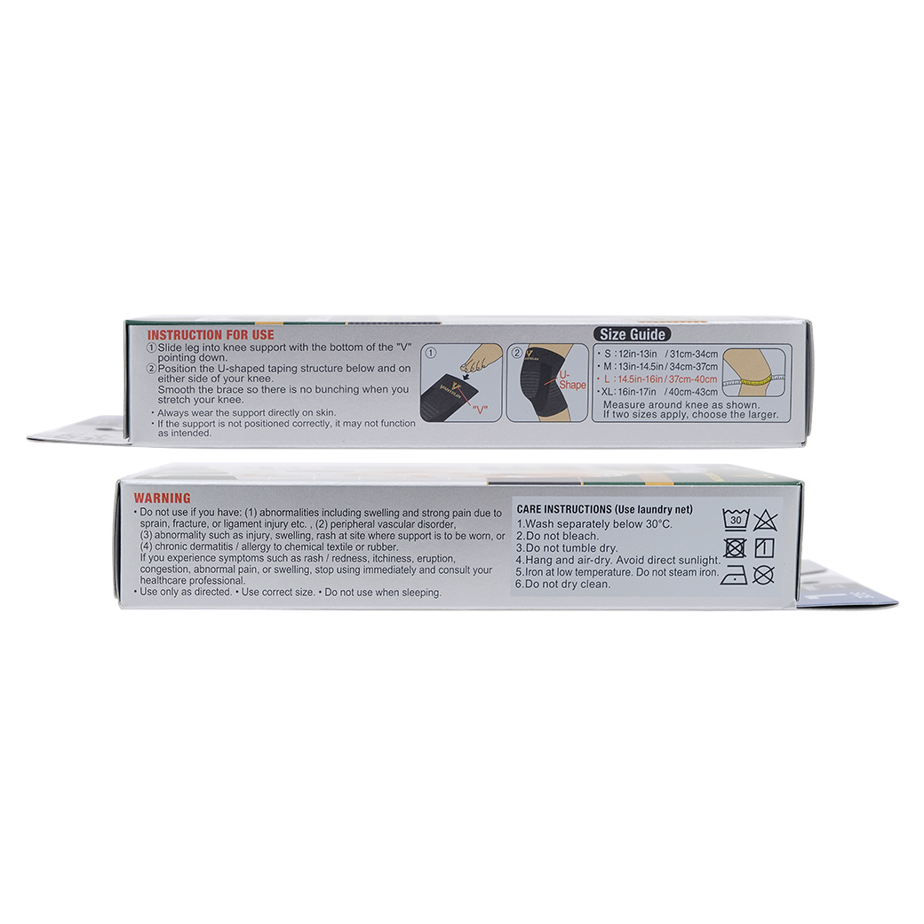 KOWA Vantelin Support Knee เข่า Size M ดำ โคว่า อุปกรณ์ช่วยพยุงเข่า