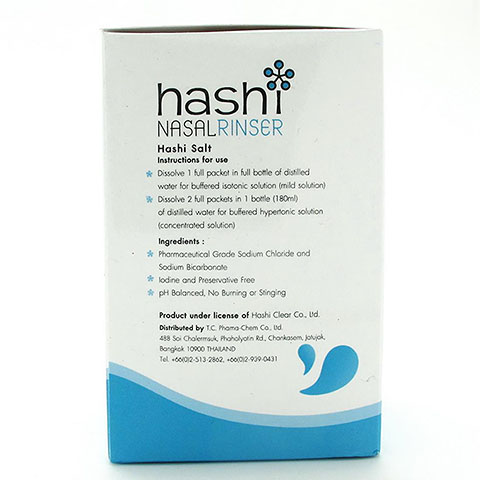 HASHI Nasal Rinser Refill 30ซอง. ฮาชชิ เกลือสำหรับล้างจมูก