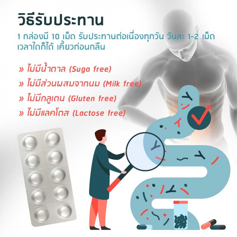 BioGaia Chewable Tablets 10s ไบโอ กาย่า ชูเบิล แทบลิท 10เม็ด