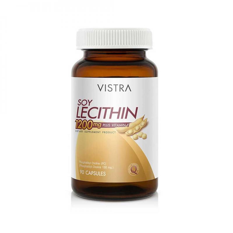 VISTRA Soy Lecithin 1200mg. 90เม็ด วิสทร้า ซอย เลซิติน