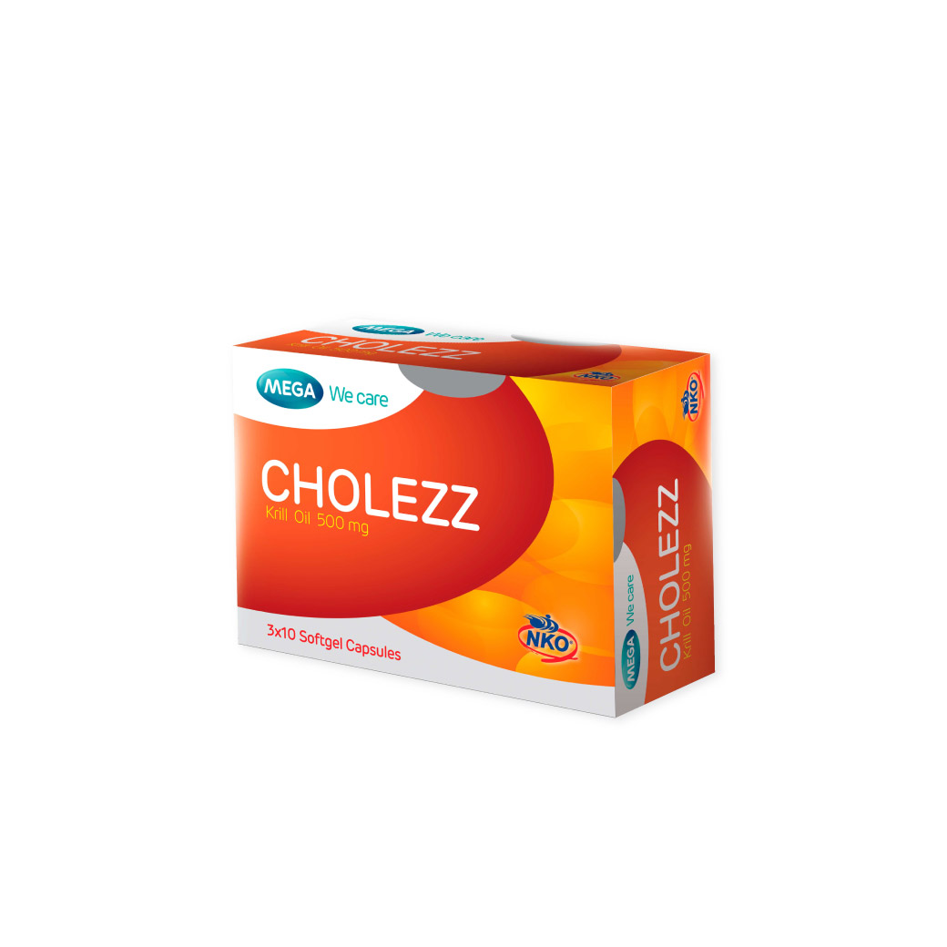 MEGA Cholezz (Krill Oil 500mg.) เมก้า วีแคร์