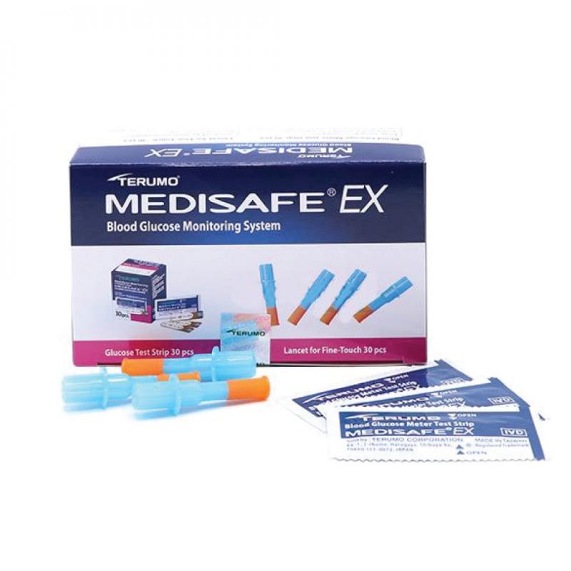 TERUMO MEDISAFE STRIP EX+เข็มเจาะ 1กล่อง 30ชิ้น. เทอรูโม เมดิเซฟ สติ๊ป