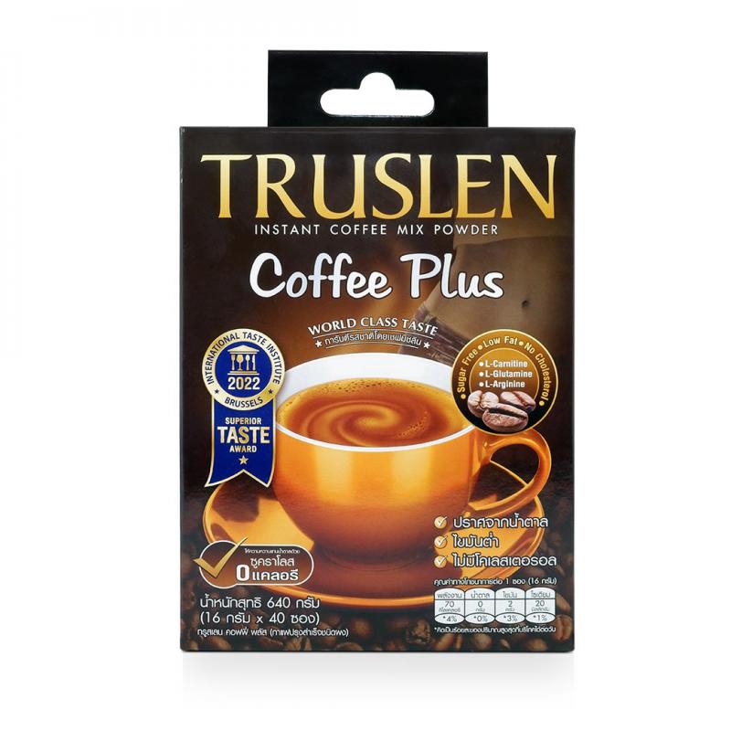 TRUSLEN Coffee Plus ทรูสเลน คอฟฟี่ พลัส 40 ซอง