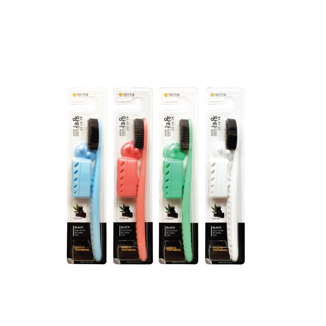 Wangta Black Charcoal Toothbrush แปรงสีฟัน หวางต้า