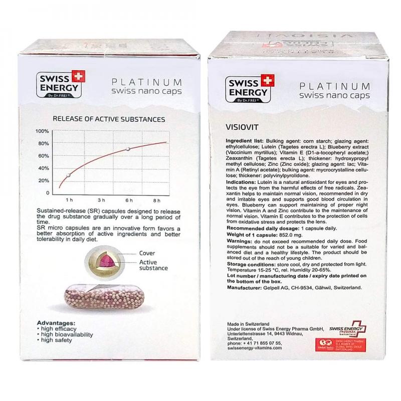 Swiss Energy VisioVit 30แคปซูล. สวิต เอนเนอร์จี้ วิซิโอวิท