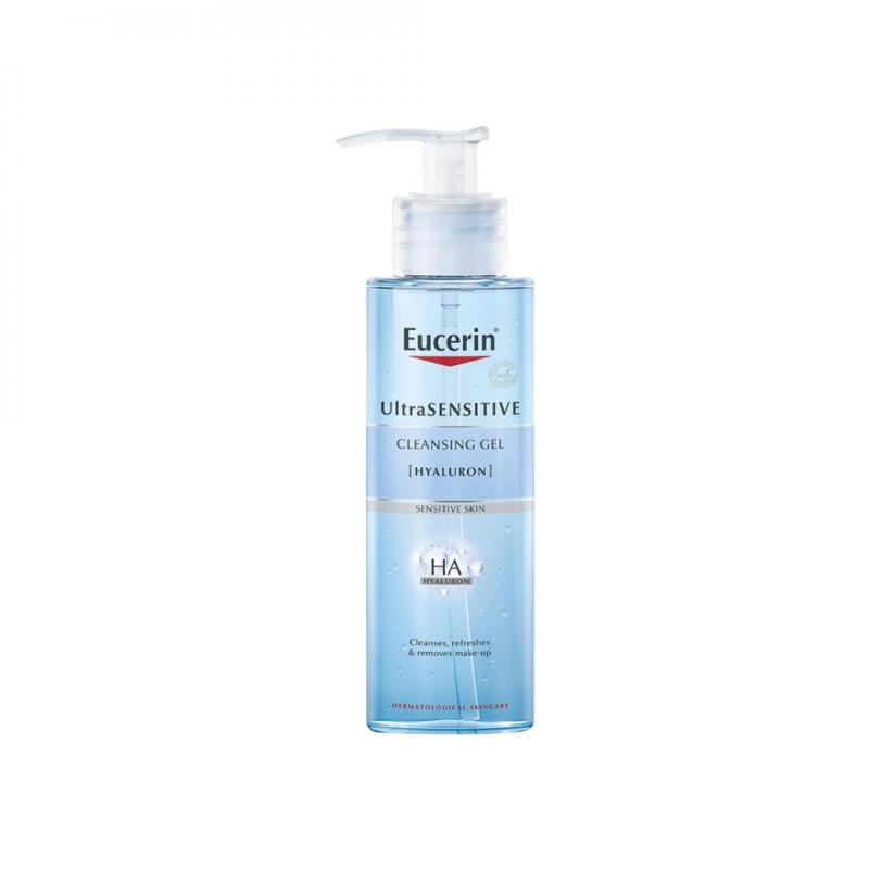 EUCERIN Ultra Sensitive Hyaluron Cleansing Gel 200 ml. ยูเซอริน อัลตร้า เซนซิทีฟ ไฮยาลูรอน คลีนซิ่ง เจล 200มล.