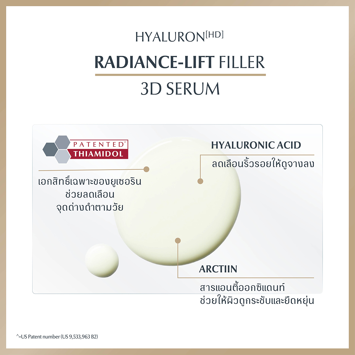 EUCERIN Hyaluron Radiance-Lift 3D Serum 30 ml. ยูเซอริน ไฮยาลูรอน เรเดียนซ์-ลิฟ ฟิลเลอร์ ทรีดี เซรั่ม 30มล.
