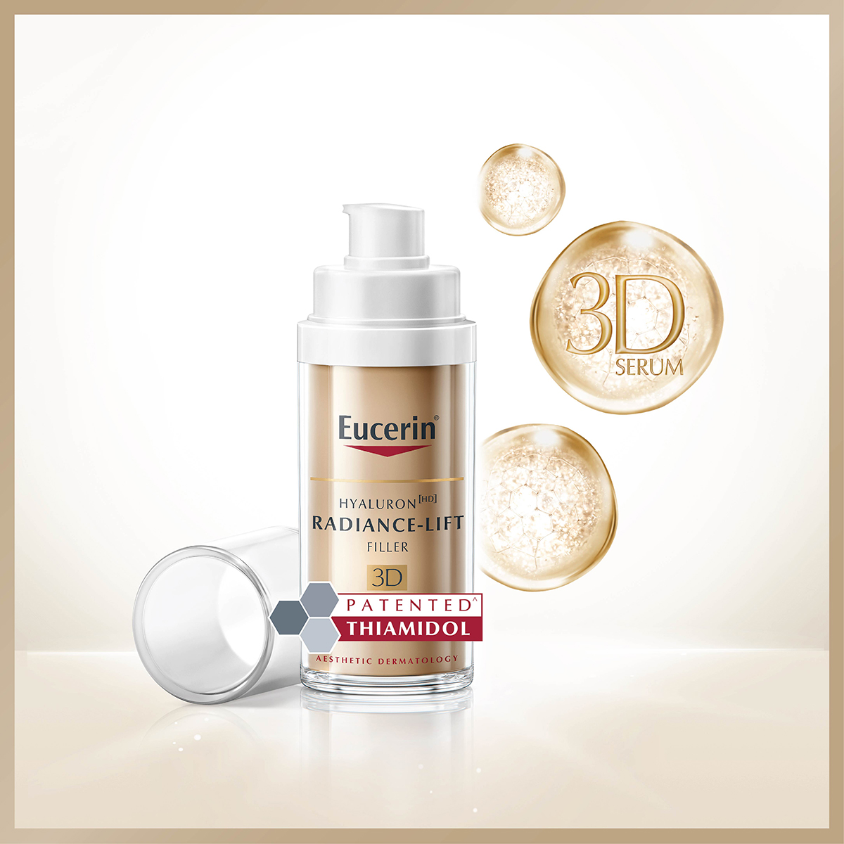 EUCERIN Hyaluron Radiance-Lift 3D Serum 30 ml. ยูเซอริน ไฮยาลูรอน เรเดียนซ์-ลิฟ ฟิลเลอร์ ทรีดี เซรั่ม 30มล.