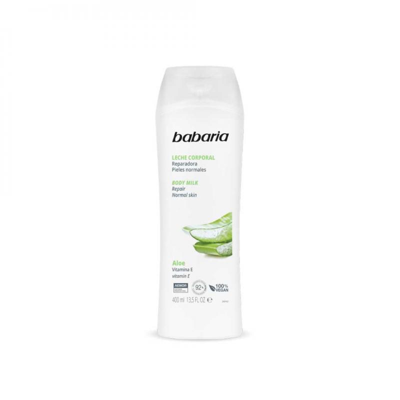 Babaria Body Milk Aloe  Vitamin E 500ml. บาบาเรีย บอดี้ มิลล์ อโล วิตามิน อี 500มล.