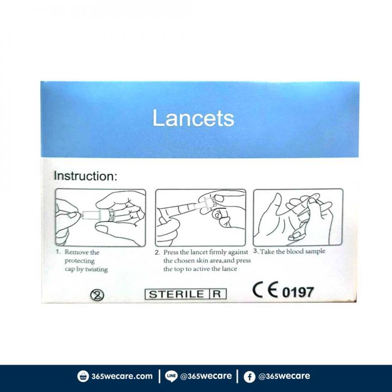 MEDITOP Lancet Diameter เมดิทอป แลนซิต เดียมิเทอ 28G/1.5mm 100ชิ้น