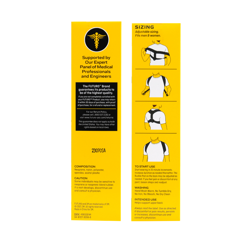 FUTURO Posture Corrector Adjustable พยุงไหล่และหลัง ฟูทูโร่