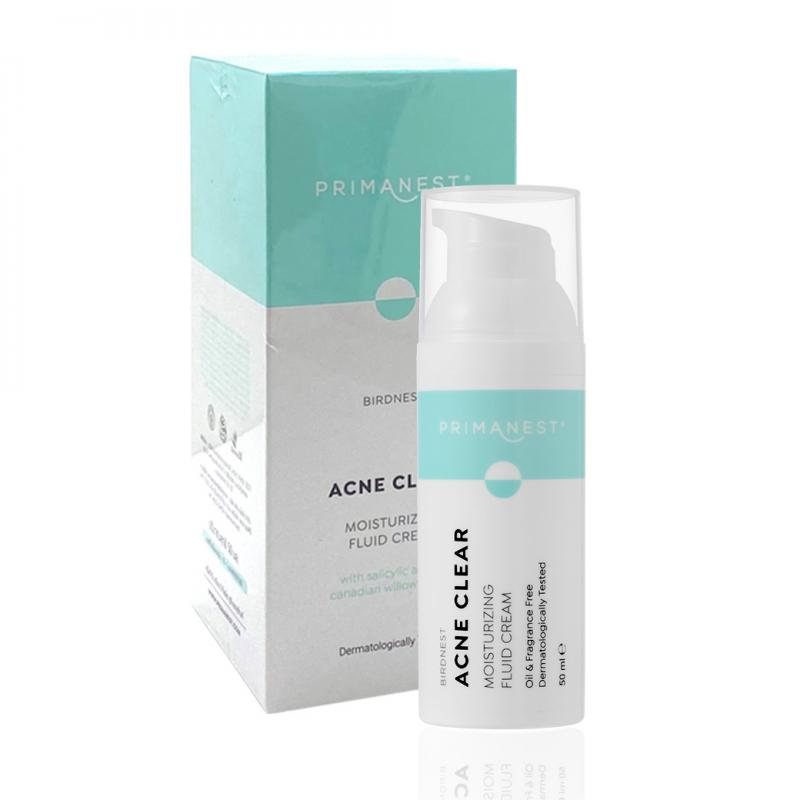 PRIMANEST Acne Clear moisturizing fluid 50 ml. พรีมาเนสท์ แอคเน่ เคลียร์ มอยเจอร์ไรซิ่ง ฟูลอิท ครีม