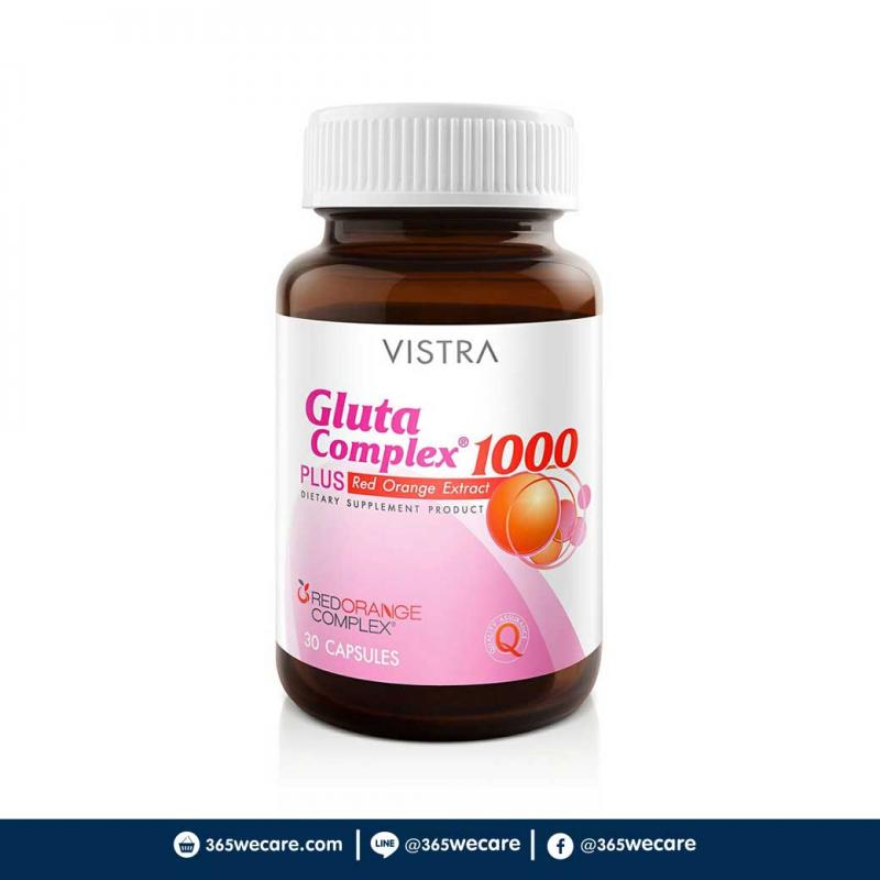 VISTRA Gluta Complex 1000 30เม็ด. วิสทร้า กลูต้า คอมเพล็กซ์