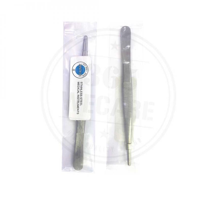 RJR Dressing Forceps 12.5 cm (15-121)หัวแบน