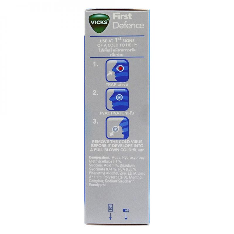 Vicks First Defence Nasal Spray 15ml. วิก สเปรย์พ่นจมูกแก้หวัด