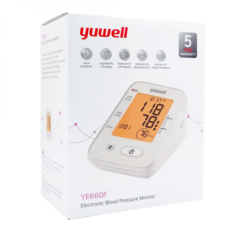YUWELL Blood Pressure Monitor YE660F ยูเวล บลัด เพรชเชอร์ มอนิเตอร์ วายอีหกหกศูนย์เอฟ