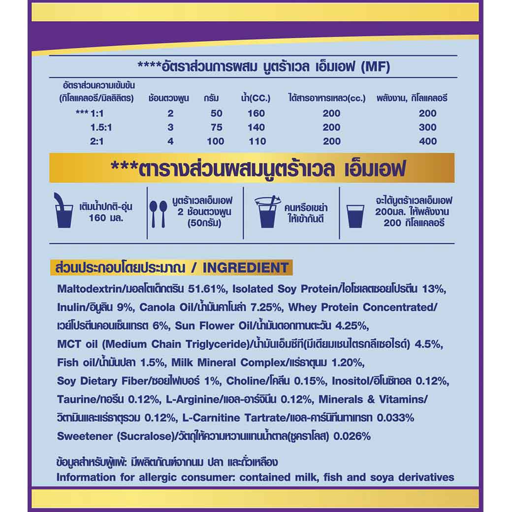 PROWELL Nutra Well MF 400g. โปรเวล นูตร้าเวล เอ็มเอฟ