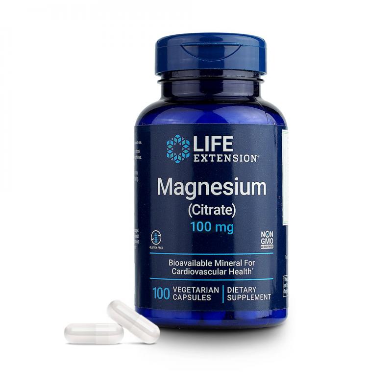 Life Extension Magnesium Citrate 100แคปซูล. ไลฟ์ เอ็กเทนชั่น