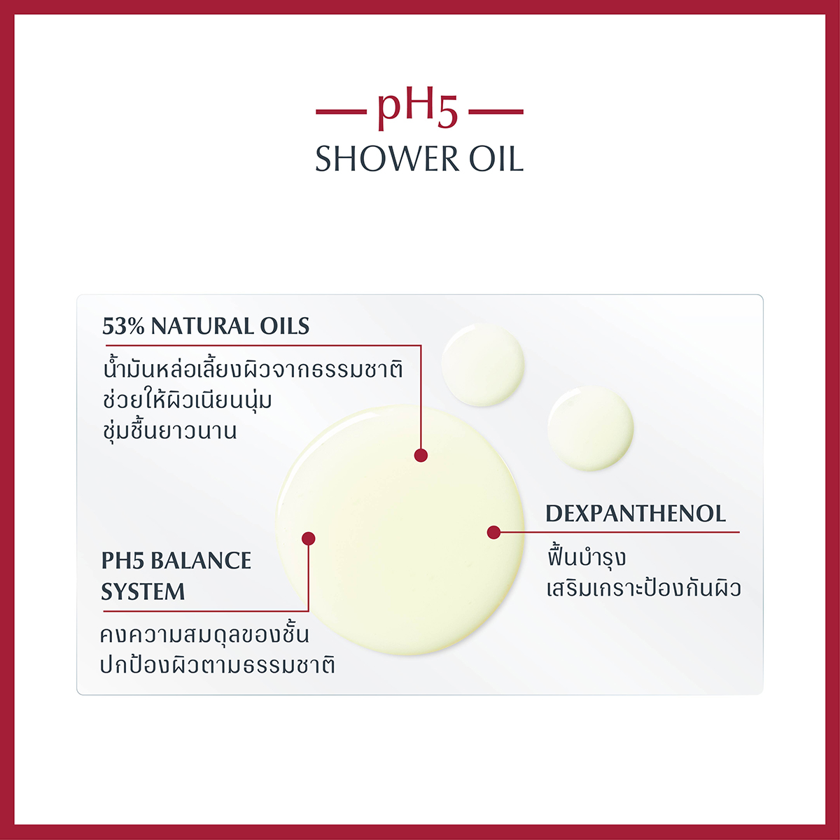 EUCERIN PH5 Very Dry Sensitive Skin Shower Oil 400 ml. ยูเซอริน พีเอช5 เวรี่ ดราย เซ็นซิทีฟ สกิล ชาวเวอร์ออยล์ 400มล.