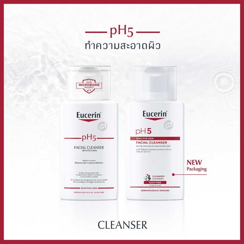 EUCERIN PH5 Sensitive Skin Facial Cleanser 100ml. ยูเซอริน พีเอช5 เซ็นซิทีฟ สกิล เฟเชียล คลีนเซอร์ 100มล.