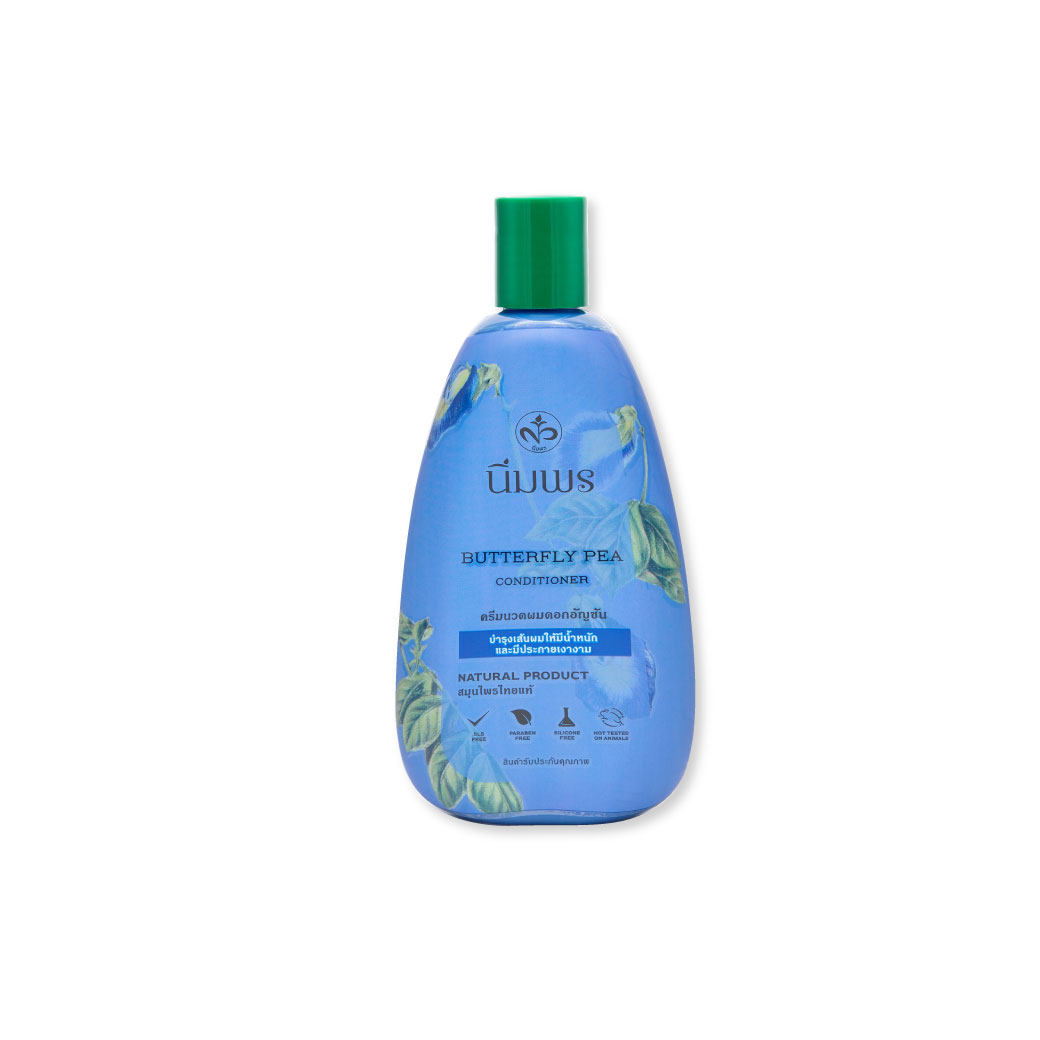 Nimporn Butterfly Pea Conditioner 400Ml. นิ่มพร ครีมนวดผมดอกอัญชัน
