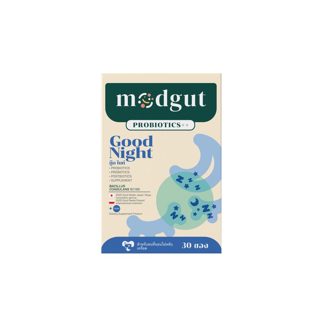 Modgut Probiotics Good Night 30ซอง มดกัต โพรไบโอติกส์ กู๊ด ไนท์