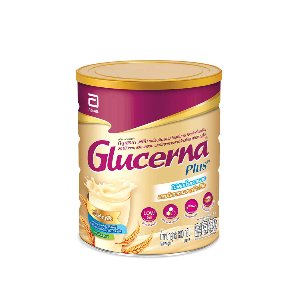 GLUCERNA PLUS 800 g.รสธัญพืช กลูเซอนา พลัส(ชนิดผง)