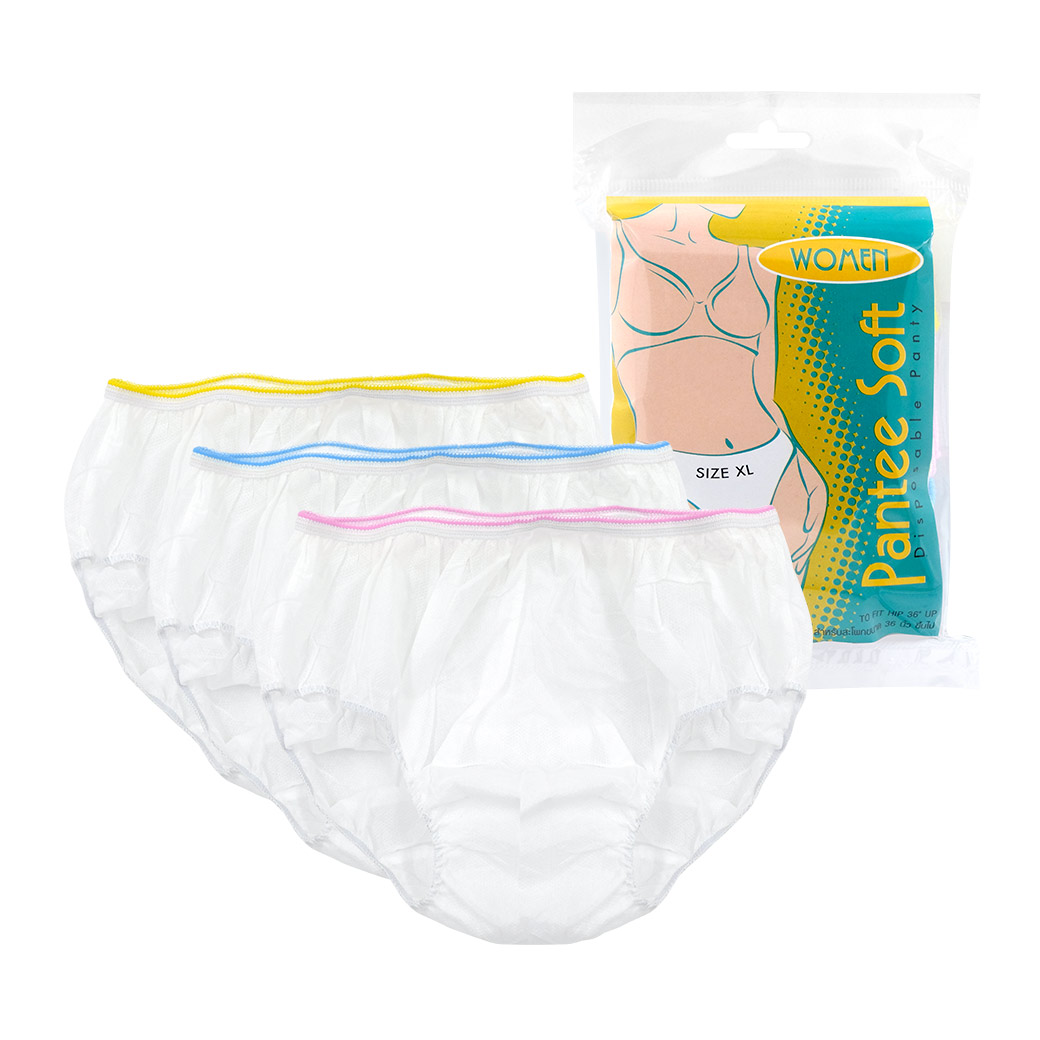 RADON Pantee Soft Women Size XL 3 ชิ้น แพนตี้ซอฟท์ กางเกงในอนามัยใช้แล้วทิ้ง สำหรับเอวขนาดไม่เกิน 36 นิ้ว ขึ้นไป