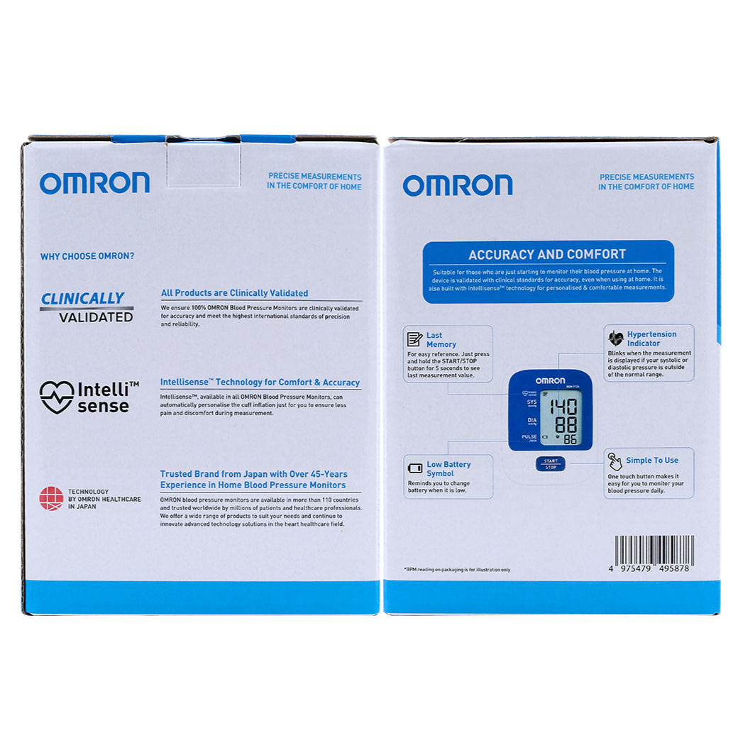 OMRON Automatic Blood Pressure Monitor HEM-7124 ออมรอน เครื่องวัดความดันโลหิตอัตโนมัติ รุ่น HEM-7124