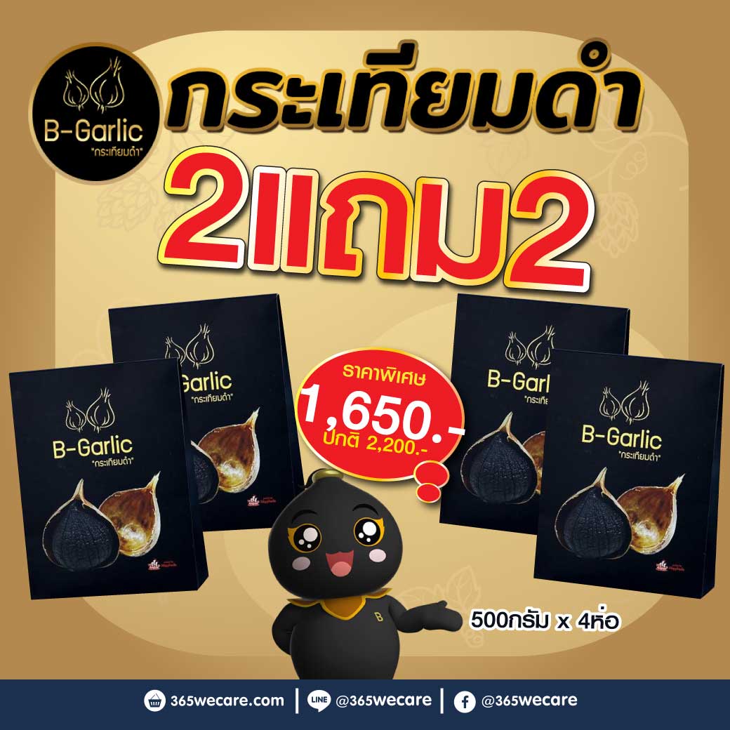 B-Garlic 500g. บีการ์ลิค กระเทียมดำ (500 g. 4ชิ้น)