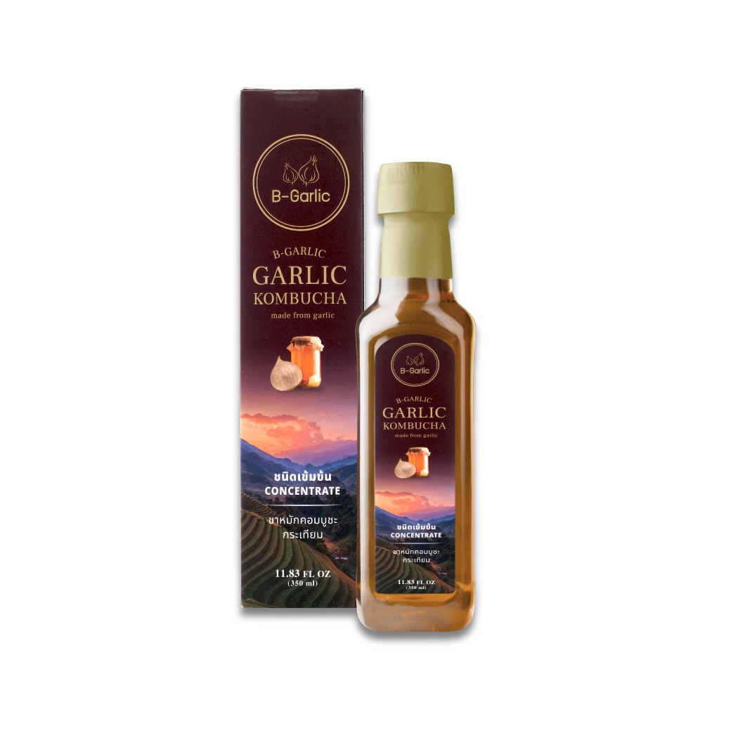 B-Garlic Kombucha Vinegar 350ml. บีการ์ลิค ชาหมักคอมบูชะกระเทียม