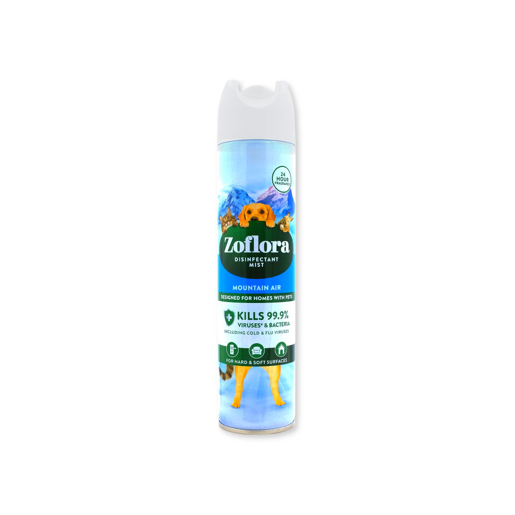 Zoflora Fresh Home Mist Mountain Air Whith Pet 300 ml. โซฟลอรา มิสท์ เมาท์เทน แอร์ น้ำยาฆ่าเชื้อโรคชนิดฉีดพ่นแบบมีกลิ่นหอม