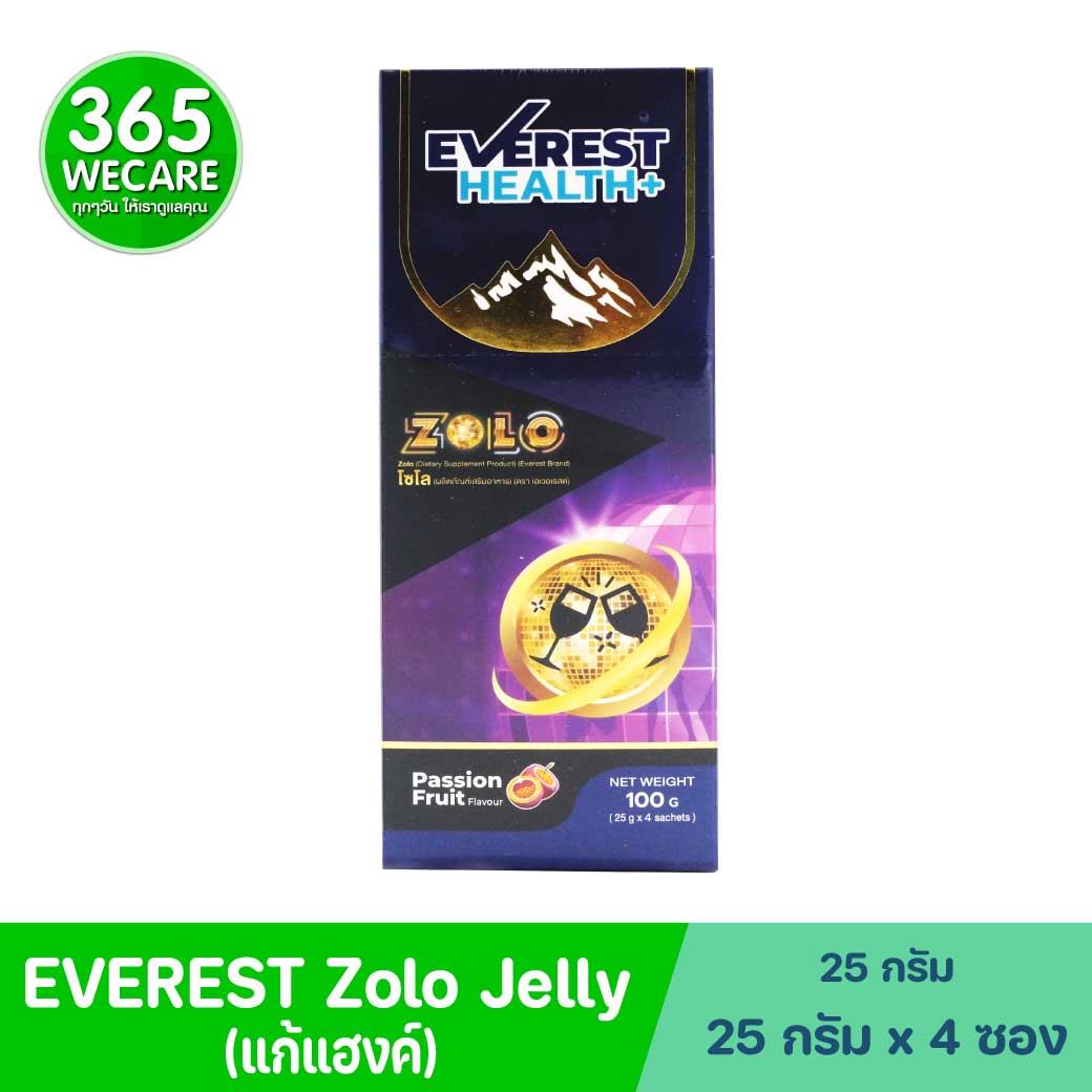 EVEREST Zolo Jelly 25g 4ซอง (แก้แฮงค์) เอเวอเรสต์ โซโล เจลลี่