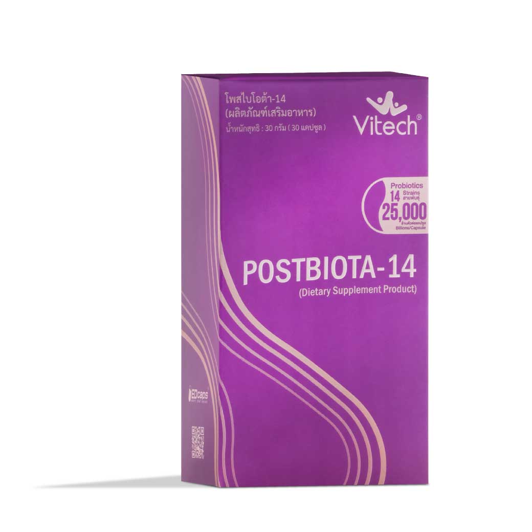 Vitech PostBiota14 30แคปซูล. วิเทค โพสไบโอต้า-14